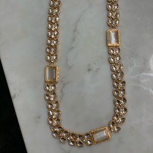 Khundan necklace mala set with earings